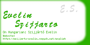 evelin szijjarto business card
