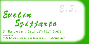 evelin szijjarto business card